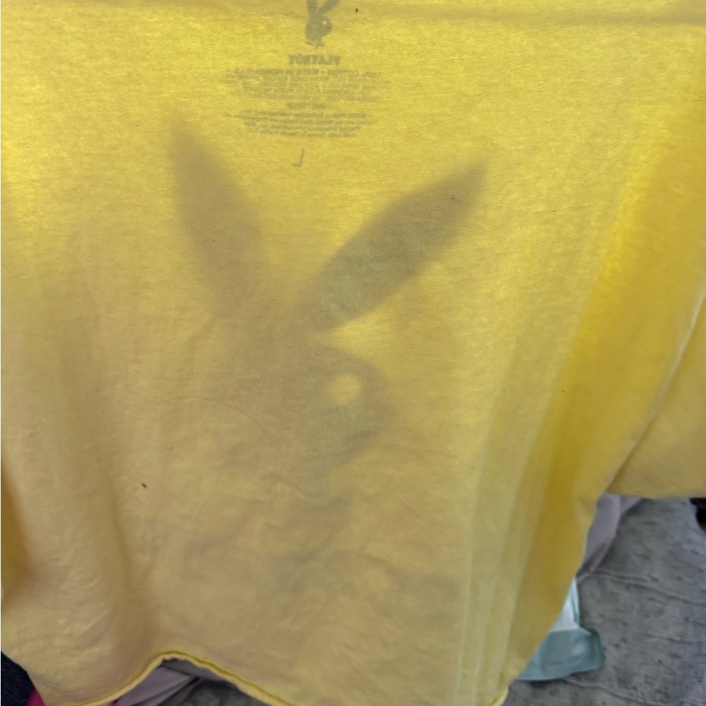 Yellow playboy shirt only worn once or twice it’s just not my style